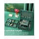 thumbnail image 3 of Estuche Xtellar Caja Organizador Joyero Joyas Joyería Aretes Retro Color Verde, 3 of 5