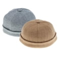 thumbnail image 1 of Gorro Unisex Yinane de Color Sólido Retro beige y gris, 1 of 8