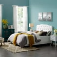 thumbnail image 2 of Modway Amelia Full Modern Style Performance Velvet Bed in Sea Blue Finish, 2 of 7