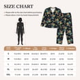 thumbnail image 4 of Pajama Sets for Women 2 Pcs, Colorful Turtles Button Down Long Sleeve Sleepwear Lounge PJ Sets, 4 of 6