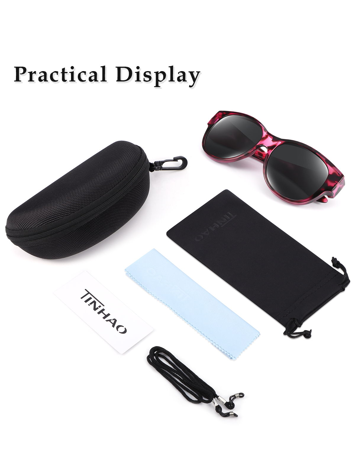 TINHAO Polarized Fit-Over Sunglasses with Hard Case photo 7