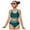 Dark Green, variant on Swimsuits for Teens Two Piece Black 7-16 Years Girls 3-Piece Slim Fit Tankini Set - Crop Top, Bikini Bottom & Cover-Up Skirt Swimsuit Tankini Bathing Suit 2 Piece