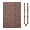 thumbnail image 1 of Furnish My Place Modern Indoor/Outdoor Commercial Rust Rug, Modern Area Rug, Baby Nursery Mat, Pet-Friendly Carpet for Living Room, Playroom, Made in USA, 1.5' x 2.25' Rectangle - Set of 20, 1 of 5