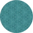 thumbnail image 1 of Ahgly Company Machine Washable Indoor Round Transitional Dark Cyan Green Area Rugs, 4' Round, 1 of 7