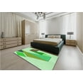 thumbnail image 5 of Ahgly Company Machine Washable Indoor Square Transitional Green Area Rugs, 8' Square, 5 of 7