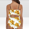 thumbnail image 4 of Pisexur Tankini Swimsuits for Women Tummy Control Two Piece Bathing Suits Ruffled Flounce Tankini Top with High Waisted Bottom Bikini Set, 4 of 6