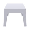 thumbnail image 3 of Compamia Box Resin Patio Coffee Table in Silver Gray, 3 of 4