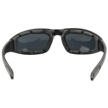 Birdz Eyewear LadyBird Women's Motorcycle Sunglasses - 2 Pairs (Smoke & Clear Lenses) With Rhinestone Black Frames