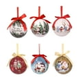 thumbnail image 2 of Adornos de bolas de Navidad Macarena 6 piezas colgantes para árbol de Navidad, 2 of 8