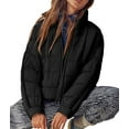 thumbnail image 6 of Women's Oversized Lightweight Down Coat Long Sleeve Zip Packable Short Puffer Jackets, 6 of 8