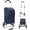 6 Wheels / Blue, variant on SolaceHue Stair Climbing Shopping Cart, 40L Rolling Foldable Utility Cart with Triangular Wheels, Waterproof Removable Bag, Heavy Duty Trolley for Groceries Apartment Laundry (Black-6 Wheels)