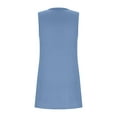 thumbnail image 6 of RYRJJ Summer Tank Tops for Women Square Neck Loose Fit Casual Tunics Fashion Flowy Sleeveless Side Slit T Shirts(Light Blue,M), 6 of 6