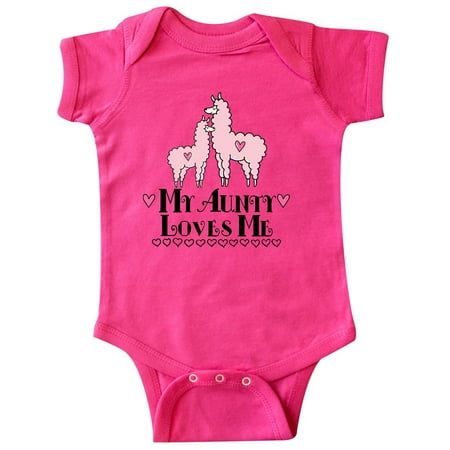 

Inktastic Llama Aunty Loves Me Gift Gift Baby Girl Bodysuit