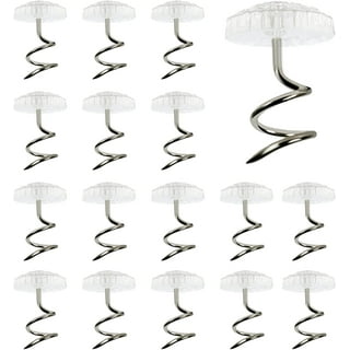 100 Pcs Upholstery Tacks Headliner Pins Clear Heads Twist Pins for