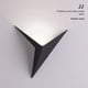 thumbnail image 1 of Luces LED triangulares Colco de pared interior luz fría negra, 1 of 8