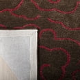 thumbnail image 4 of SAFAVIEH Soho Trinity Floral Wool Area Rug, Chocolate/Red, 6' x 6' Square, 4 of 8