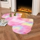 thumbnail image 4 of Decoraciones para San Valentín, alfombras mullidas para dormitorio de 40 x 20 pulgadas, lavables, para sala de estar, con forma de corazón, para mesita de noche, antideslizantes, de poliéster, para de, 4 of 6