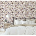 thumbnail image 5 of S4Sassy Removable Nature-Inspired Waterproof Wall Wrap, Textured Finish Wallcover, Mini Floral Contact Paper For Walls, Cabinets, Dresser, Self Adhesive Vinyl Wallpaper Roll - Brown (25"X 120"), 5 of 8