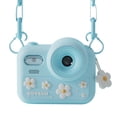 thumbnail image 1 of Cámara Digital Instantánea para Niños Diseño Campo de Flores Azul con Memoria 32GB Filtros Divertidos Grabación de Video Material Seguro Libre de BPA Ideal para Niños de 3 a 5 Años Resistente, 1 of 5