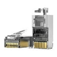 thumbnail image 5 of CAT6A RJ45 Modular Plug 3 Prong Gold Contacts 10Gbps Shieldeds Ethernet connectors, 5 of 8