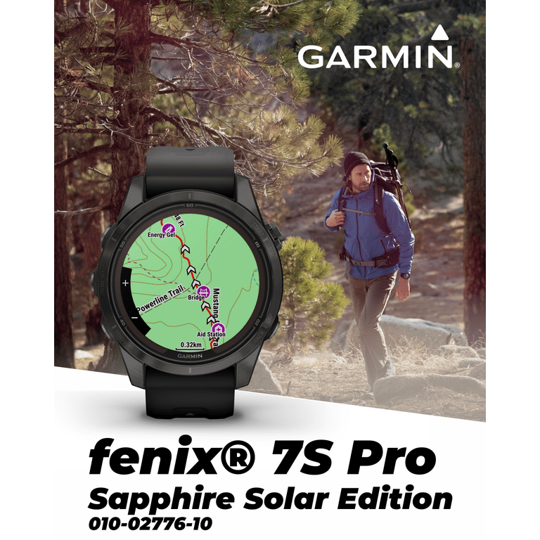 Garmin fenix 7S Pro Sapphire Solar GPS Smartwatch 42 mm Fiber