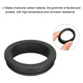 thumbnail image 4 of Uxcell 4Pcs Snap Rubber Grommet Plug Mount Dia 44.6mm ID 38.5mm Seal Anti-Scratch Electrical Box Cable Pipe Black, 4 of 6