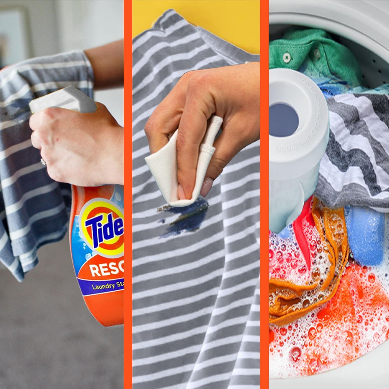 Tide Rescue Plus Oxi Laundry Stain Remover and Carpet Cleaning Spray and Wash, Spot Cleaner 650ml, Unscented Stain Remover