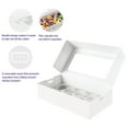 thumbnail image 4 of JINMING 8 Count Cupcake Boxes with Window and Inserts, 15 Pack White Cupcake Containers, 12.2" x 6.3" x 3" Cupcake Holders for Muffins, Desserts, Pastries, 4 of 8