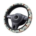 thumbnail image 4 of Fotbe Patchwork In Country Style Steering Wheel Cover Universal 15 in Car Accessories for Men Women,Steering Wheel Protector Comfortable Protective Case for SUV Sedan Decor, 4 of 8