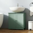 thumbnail image 2 of HOMCOM Under Sink Bathroom Cabinet with 2 Doors and Shelf, Dark Green, 2 of 8