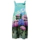 thumbnail image 4 of Gibobby Pantalones cortos Mujeres verano suelto casual sin mangas ajustable correa de monos pantalones cortos elásticos con bolsillos(Azul， L), 4 of 5