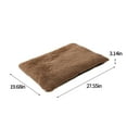thumbnail image 3 of HomeDm Dog Crate Bed for Dogs Cats, Plush Faux Fur Dog Crate Pad, Calming Anti Anxiety Medium Dog Bed for Crate, Washable Soft Warm Dog Crate Mat with Non-Slip Bottom, 3 of 7
