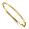 thumbnail image 1 of 14k Polished Textured Hinged Bangle Bracelet (Weight: 3.44 Grams, Length: 7 Inches), 1 of 2