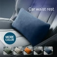 thumbnail image 2 of Universal Version Seat Lumbar Support Pillow Memory Foam Soft Suede Lumbar Cushion Travel Pillow Auto Accessories, 2 of 7