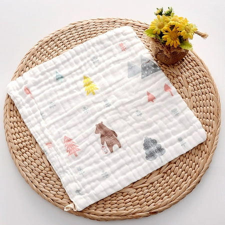 

Newborn Baby Cartoon Printing Cotton Soft Saliva Towel Handkerchief Face Towel Fragarn