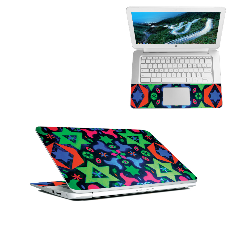 Skin Decal Wrap for HP Chromebook 14" (2018) sticker Geometric Rave