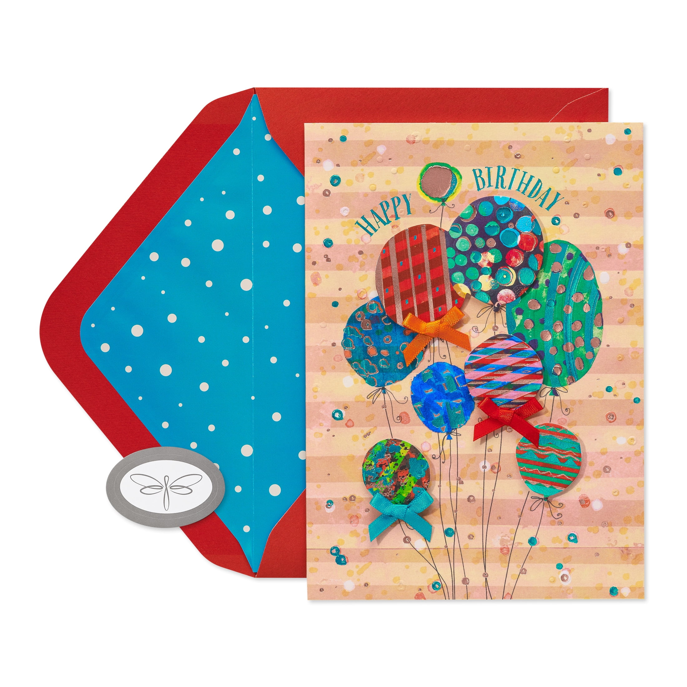 Papersong Premium Birthday Card (Birthday Balloons)