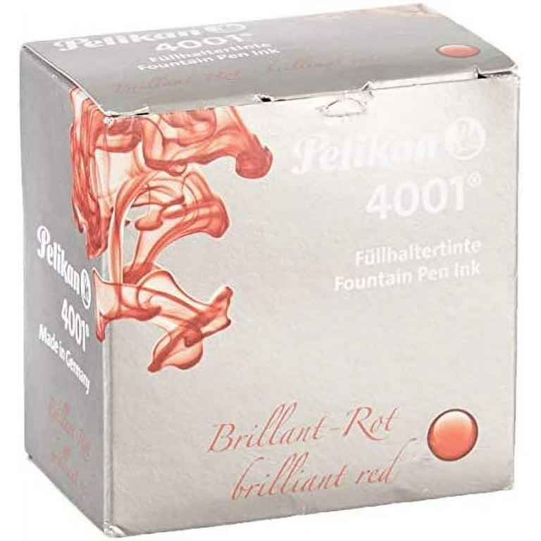  Pelikan 4001 Bottled Ink for Fountain Pens, Brilliant Brown,  30ml, 1 Each (311902) : Bottled Pen Ink : Office Products