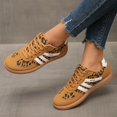 thumbnail image 5 of Women's Fashionable Lace Up Low Top Casual Flat Sneakers, Comfortable Sports Walking Shoes for Daily Wear, Female Round Toe Shoes, 5 of 12