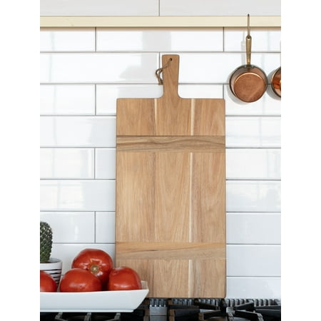 Chloe and Cotton Large Acacia Wood Cutting Board - BreadBoard - 22.5’’ Length