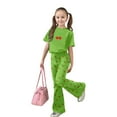 thumbnail image 6 of Gaexia Kids Lounge Set,Girls Casual Fashion Outfit Bow Short Sleeve Top and Long Pants Comfy Two Piece Playwear Fashion Clothes,11-12 Years, 6 of 6
