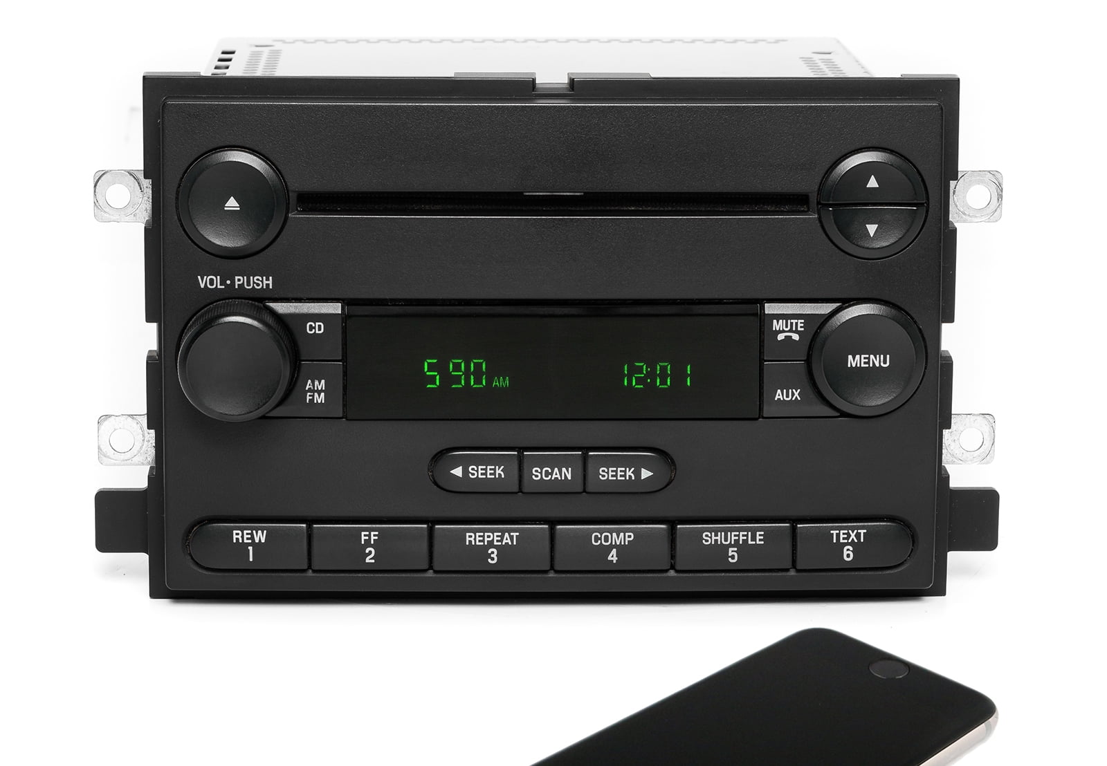 AM/FM CD/Cassette Factory Radio – 4L3T18C868FE – For 2004 Ford F150, Remanufactured