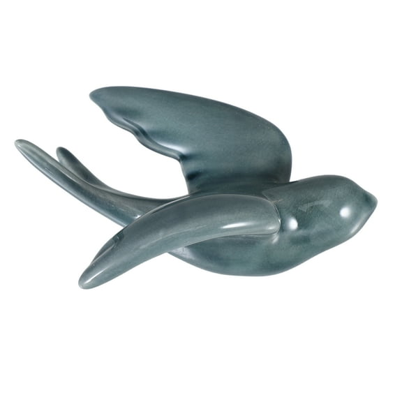 WORGEOUS Birds Wall Figurines Ceramic Bird Wall Art Swallow Wall Sculptures Hanging Bird Ornament 3d Flying Birds Wall Decoration For Garden Home Bedroom Decor