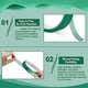 thumbnail image 3 of Cinta para Alta Temperatura Cinta Resistente Al Cinta de Transferencia de para Sublimación Sin Residuos 10 mm x 33 M 108 Pies (Verde-15 Rollos), 3 of 5