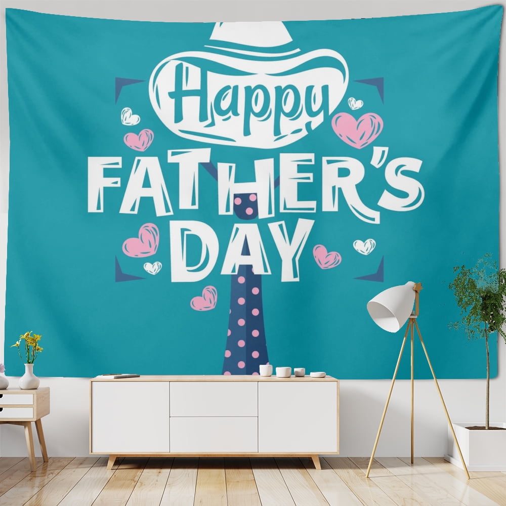 Kingque Happy Fathers Day Backdrop Decorations Washable And Reusable