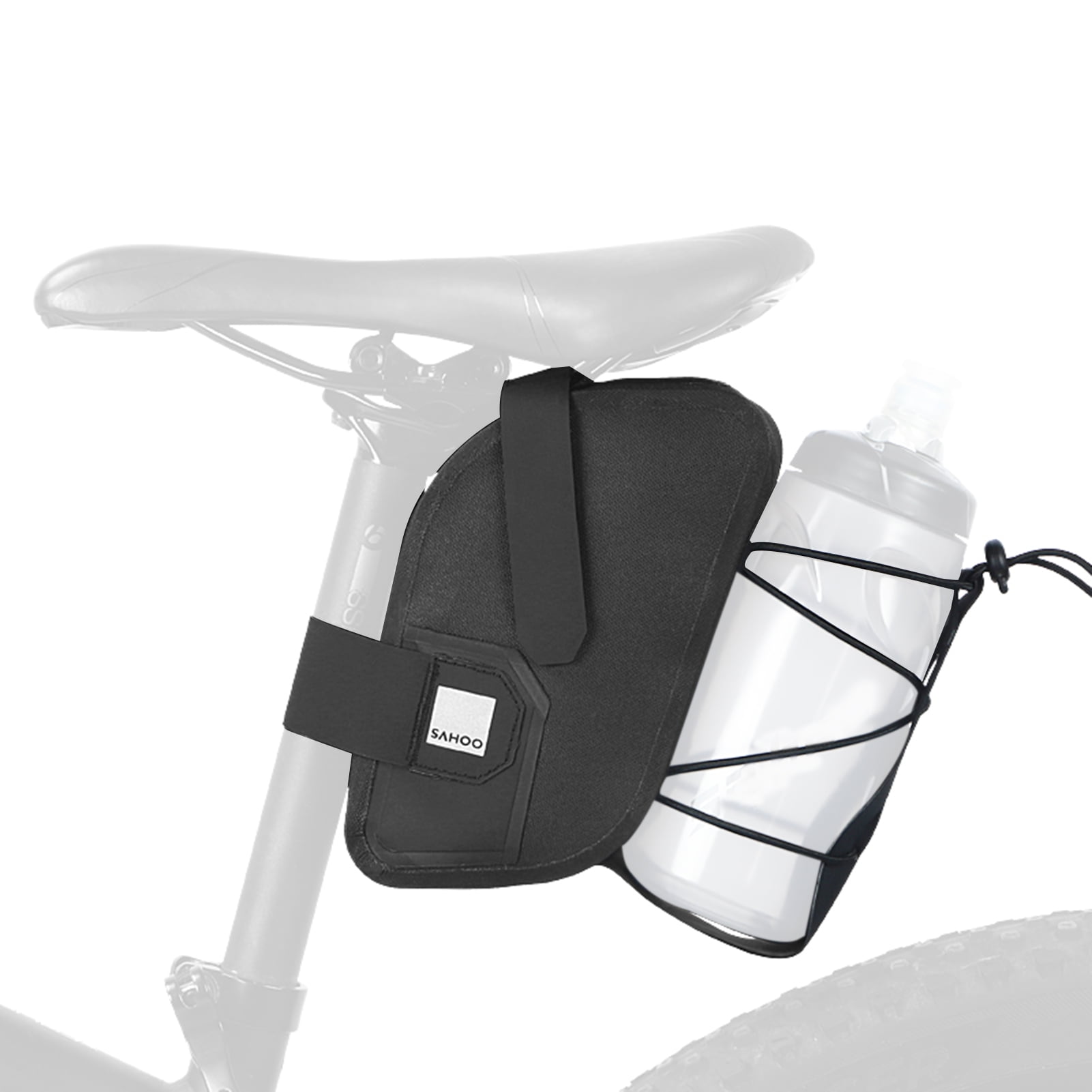 Details about   Reflective Bike Cycling Saddle Bag Water Bottle Pocket Seatpost Tail Pouch 