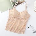 thumbnail image 3 of YFNNUP Women's Tank Top Lace V Neck Camisole Adjustable Spaghetti Strap Cami Shirt Summer Tunic Sleeveless Tanks Tops Beige XXL, 3 of 5