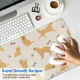 thumbnail image 4 of Long Mouse Pads for Desk,Golden Retriever with Bones and Paws Desk Mats on Top Of Desks, Desk Mouse Pad Extra Large with 3mm Non-Slip Base and Stitched Edge for Gaming,Office,Work,Home 31.5"x15.7", 4 of 6