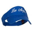 thumbnail image 4 of Los Angeles Embroidered Washed Cotton Visor - Royal OSFM, 4 of 5