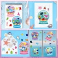 thumbnail image 2 of Belanttega Ocean Animal Crystal Ball Scene Face Sticker Gift Set - 40 Pcs Underwater Themed Face Stickers for Party, Festivals, DIY Photo Accessories, 2 of 6